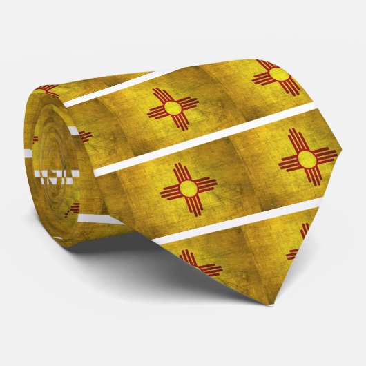 Nieuwe Mexicaanse vlag Stropdas (Opgerold)