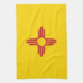 Nieuwe Mexicaanse vlag Theedoek (Verticaal)