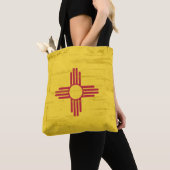 Nieuwe Mexicaanse vlag. Vlag van New Mexico met Tote Bag (Dichtbij)