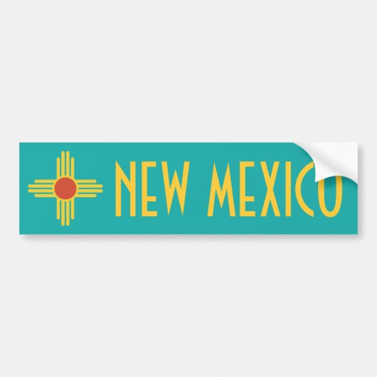 Nieuwe Mexico-Bumpersticker Bumpersticker (Voorkant)