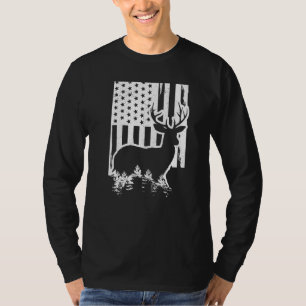 Nieuwe Mexico elanden jagen staatskaart Amerikaans T-shirt