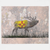NIEUWE MEXICO-ELK FLEECE DEKEN (Voorkant (Horizontaal))