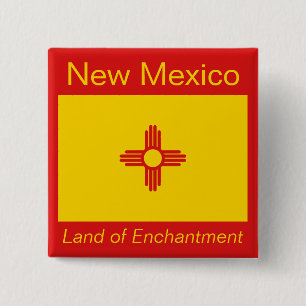 Nieuwe Mexico Flag Button
