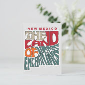 Nieuwe Mexico Nickname Word Art Briefkaart (Staand voorkant)