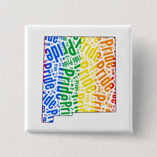 NIEUWE MEXICO-PRIJS VIERKANTE BUTTON 5,1 CM (Voorkant)