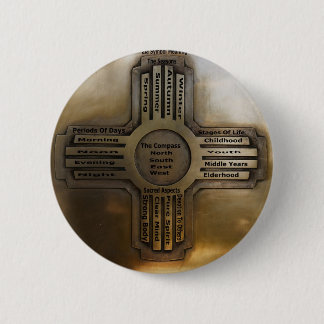 Nieuwe Mexico-staat Zia Ronde Button 5,7 Cm