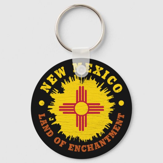 NIEUWE MEXICO STATE FLAG SLEUTELHANGER (Voorkant)