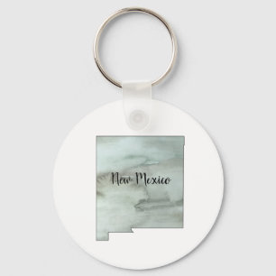 Nieuwe Mexico State Illustration Sleutelhanger