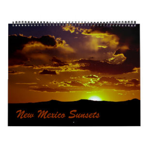 Nieuwe Mexico-Zonsondergangen Kalender
