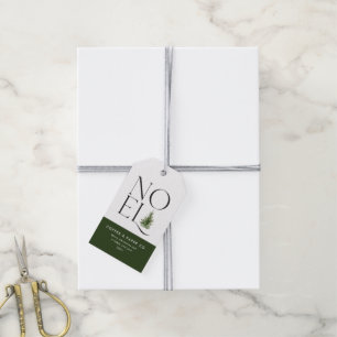 Nieuwe moderne typografie bedrijfsfeestdag cadeaulabel