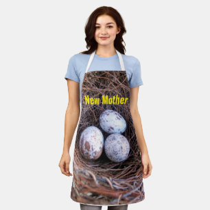 Nieuwe Moeder All-Over Print Schort, Medium Schort