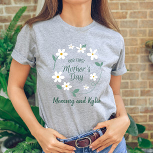 Nieuwe moeder Baby en mama Eerste Moederdag Matchi T-shirt