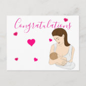 Nieuwe moeder briefkaart (Voorkant)