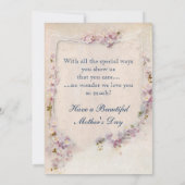 nieuwe moeder en kind met aangepaste tekst kaart (Achterkant)