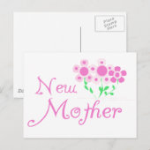 Nieuwe moederroze bloemen T-shirts en cadeautjes Briefkaart (Voorkant / Achterkant)