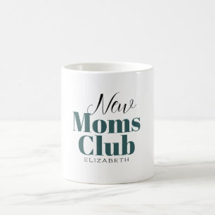 Nieuwe moeders club Calligrafie-monogram koffie-mo Koffiemok