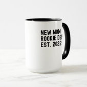 Nieuwe moeders groentje dept est 2022 first moeder mok (Voorkant rechts)