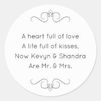 Nieuwe Mr en Mrs Wedding Kisses Poem