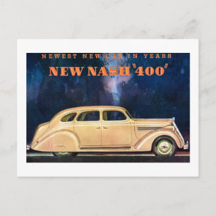 Nieuwe Nash 400 - Nieuwste nieuwe auto in jaren -  Briefkaart
