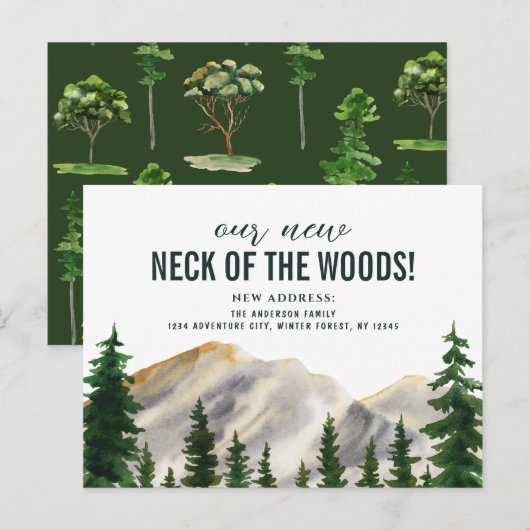 Nieuwe nek van de Bossen Briefkaart (Voorkant / Achterkant)