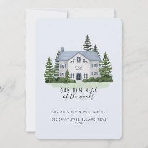 Nieuwe nek van de Bossen houden het huis Bewegend Aankondiging