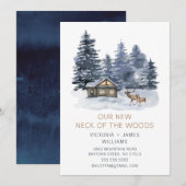 Nieuwe nek van de Bossen | Verplaatsingsaankondigi Aankondiging (Voorkant / Achterkant)