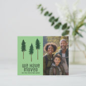 NIEUWE NEK VAN HOUT Bomen Bos Aangepaste FOTO Verh Briefkaart (Staand voorkant)