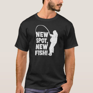 Nieuwe nieuwe vis voor de zeebaars Gevist T-shirt