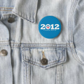 Nieuwe Obama 2012-Logo Ronde Button 5,7 Cm (In situ)