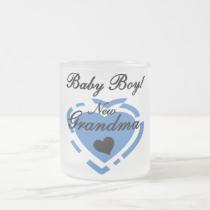 Nieuwe Oma Baby Jongen Tshirts en Geschenken Matglas Koffiemok