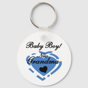Nieuwe Oma Baby Jongen Tshirts en Geschenken Sleutelhanger