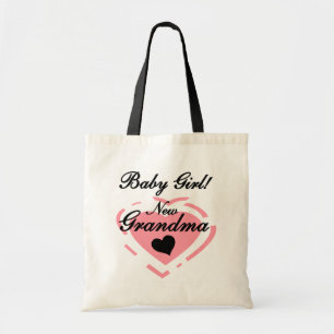 Nieuwe Oma Baby Meisje Tshirts en Geschenken Tote Bag