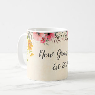 Nieuwe oma Est. Decoratieve Floral 2021 Koffiemok