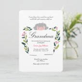 Nieuwe oma Sip en zie uitnodiging (Staand voorkant)