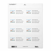 Nieuwe oma-trein cadeaus etiket (Full Sheet)