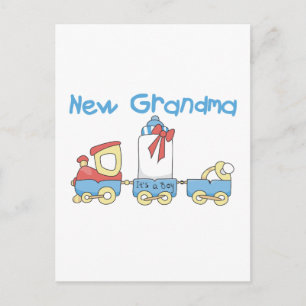 Nieuwe Oma van Boy-Train Tshirts en geschenken Briefkaart