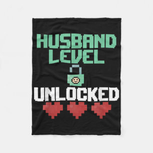 Nieuwe ontgrendeld, gewoon gehuwde gamercadeau fleece deken