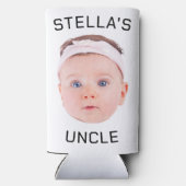 Nieuwe Oom Gift, Aangepaste Baby Gezicht Foto Gift (Achterkant)