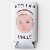 Nieuwe Oom Gift, Aangepaste Baby Gezicht Foto Gift (Voorkant)