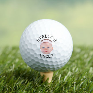 Nieuwe Oom Gift, Aangepaste Baby Gezicht Foto Gift Golfballen