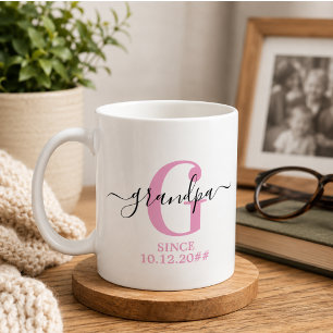 Nieuwe opa en opa-monogram koffiemok