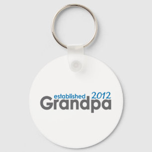 Nieuwe opa opgericht in 2012 sleutelhanger