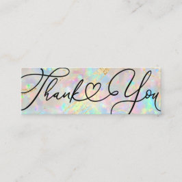 nieuwe opaal edelsteen Dank u Mini Visitekaartje