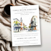 Nieuwe Orlean Louisiana Watercolor Workshop Semina Kaart