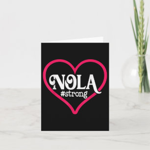 Nieuwe Orlean Nola Sterk Hart T-shirt Nieuwe Orlea Kaart