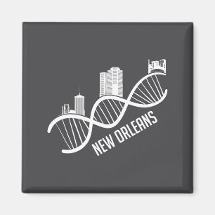Nieuwe Orlean Silhouette Stad Louisiana Grappig Ca Magneet