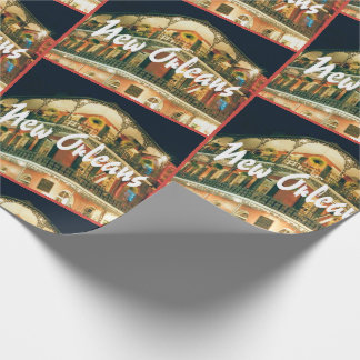 Nieuwe Orleans Franse kwarthoek Cadeaupapier