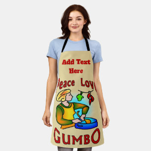 Nieuwe Orleans Groepen, voeg tekst toe, Apron Schort