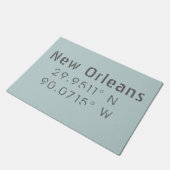 Nieuwe orleans Latitude en lengte Deurmat (Schuin)