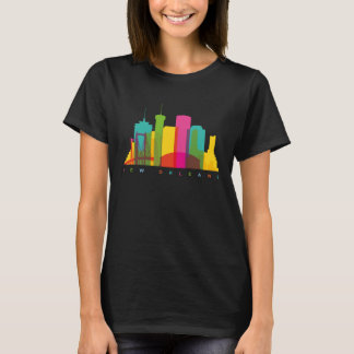 Nieuwe Orléans Louisiana USA Silhouet van de Stads T-shirt